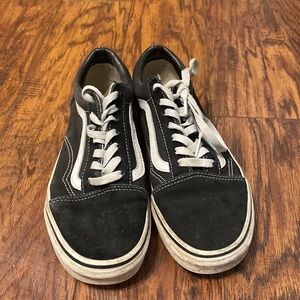 Old skool black and white Vans